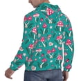 thumbnail image 3 of Hoodies for Men - Red Mushroom Flower Greenery Long Sleeve Comfrt Men'S Fashion Hoodies & Sweatshirts, Sweatshirts for Men Hoodies Pullover Clothing Clothes with Pouch, 3 of 7