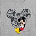 thumbnail image 3 of Disney - Mickey Ear Pattern - Juniors Cropped Short Sleeve Graphic T-Shirt, 3 of 5