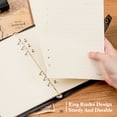 thumbnail image 5 of Comix Loose-Leaf Notebook,A5 Refillable 6-Ring Binder Journal,100 Sheets Black, 5 of 9