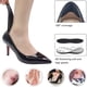 thumbnail image 3 of Tacones para hombres y mujeres, insertos autoadhesivos para el talón que evitan resbalones, rozaduras, ampollas, dolor de pies y mejoran el ajuste del calzado - 2 pares + 1 calzador adicional (negro), 3 of 5