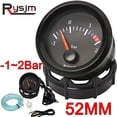 thumbnail image 1 of 2" 52mm Car Turbo Boost Gauge White Backlight 12v Boost Meter + Sensor -1~2 Bar Turbo Pressure Gauge Universal Accessories, 1 of 1