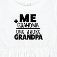 thumbnail image 4 of Inktastic Me Plus Grandma Equals One Broke Grandpa Girls Baby Dress, 4 of 5