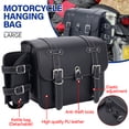 thumbnail image 3 of XiongXiong Motorcycle Saddlebags, 2 pack Large Capacity Side Bags, Waterproof PU Leather Luggage Panniers Bags with Removable Bottle Holder, Lock, 3 of 13