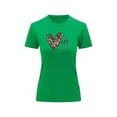 thumbnail image 2 of Playera Blusa Con Estampado De Corazon My Kernel Animal Print Ropa Para Mujer Color Verde Talla Chica Marca Emil SaEs, 2 of 4