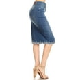 thumbnail image 2 of Fashion2Love Women's Juniors/Plus Size Knee-Length Pencil Stretch Denim Skirt, 2 of 6