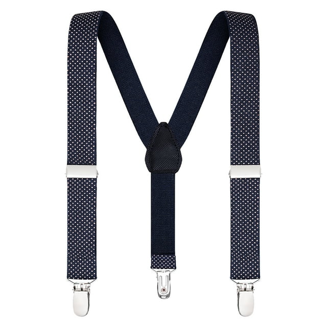 Buyless Fashion Adjustable Suspenders for Kids Toddlers Baby Elastic Solid Color 1 Inch - Y Back Design