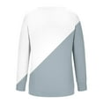thumbnail image 6 of GigrtiJin Womens Oversized Pullover Sweatshirts Casual Long Sleeve Color Block Blouses Going out Round Neck Loose Tops, 6 of 6