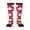 3 Black, variant on Women's Knee High Socks Canada Flag Maple Leaf Outdoor Casual Tube Socks