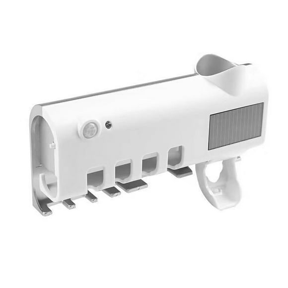Porte-brosse à Dents Porte Brosse à Dents Électrique Porte Brosse à Dents Mural Support Mural Distributeur de Dentifrice Mural, Blanc