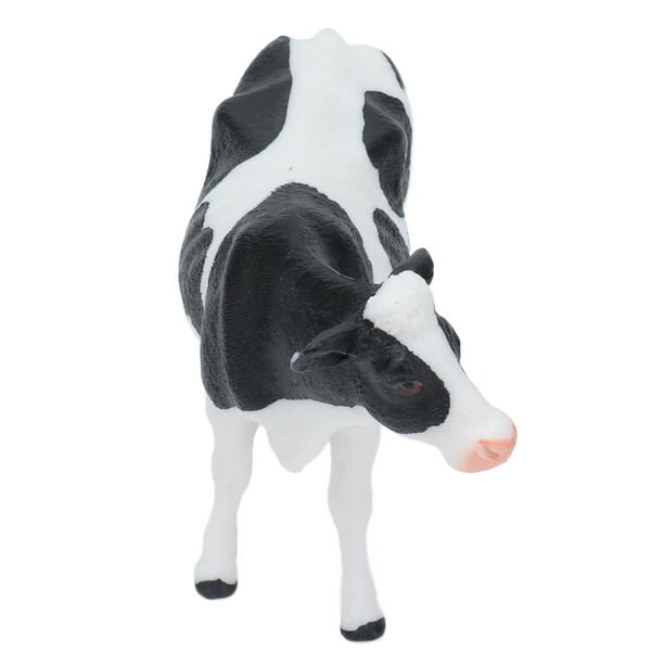 Figura de Cattles Simmental, Figura de Vaca Simulada Blanca Blanca Realista PlásTiCo Realista Lovely Para Niños Accesorios Educatros para el Regalo de la Fiesta