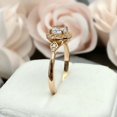 thumbnail image 4 of HeartsAndYou 1.2ct Engagement Ring for Women Round Cut Moissanite Halo Vintage Inspired 18k Yellow Gold Over Silver, 4 of 9