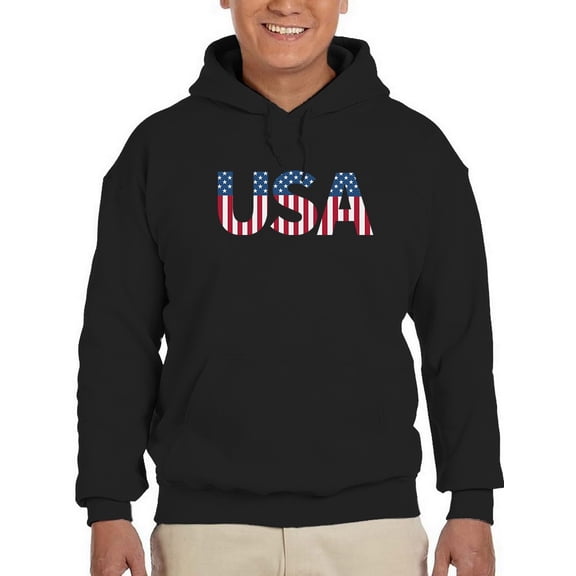 Usa Stars And Stripes Hoodie Men -GoatDeals Designs, Male Medium