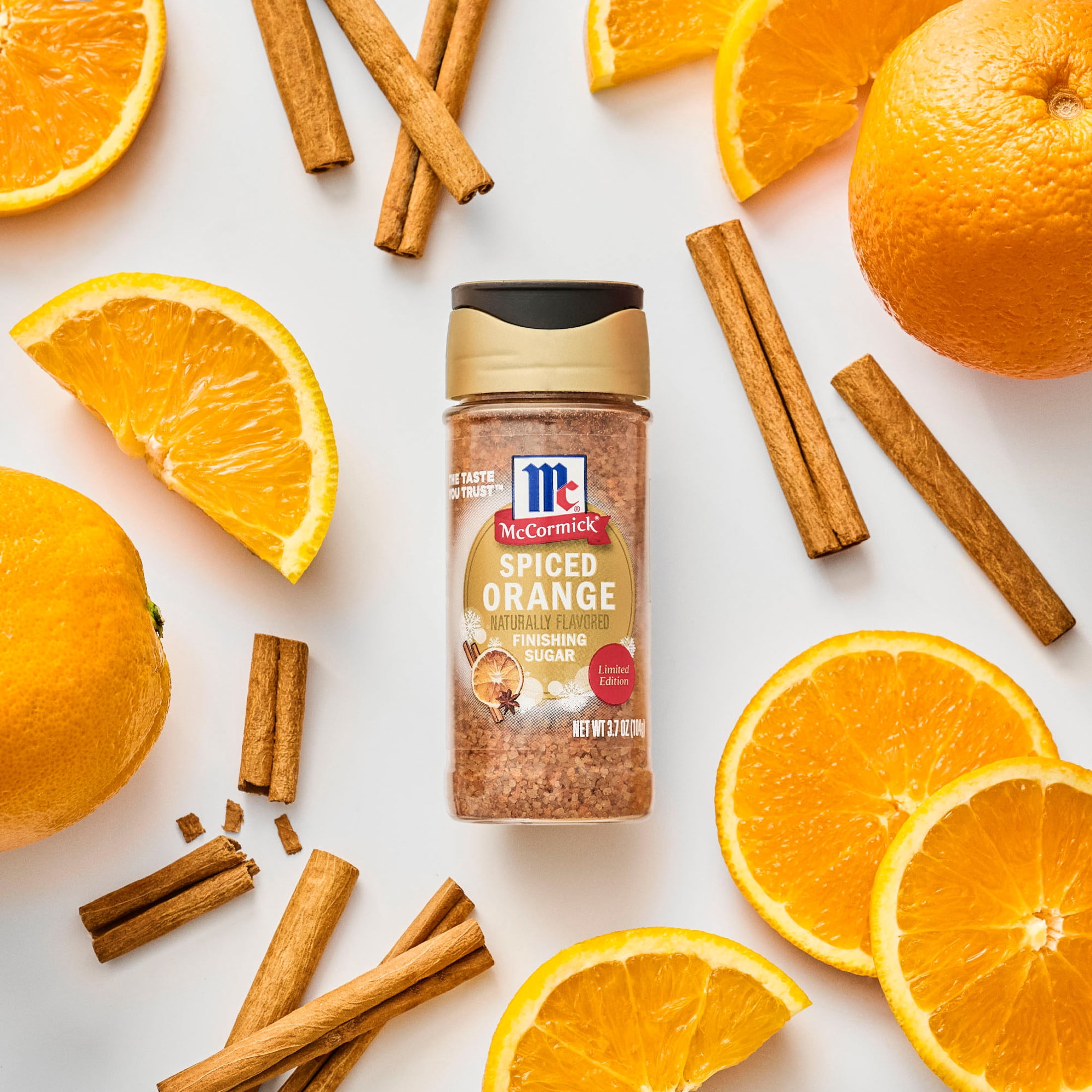 (3 pack) McCormick Spiced Orange Finishing Sugar, 3.7 oz Bottle