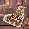 thumbnail image 6 of Teach Treat Repeat Quote with Pencils Apple Notebook Books Pumpkin and Leaves, Fun Autumn School Style for Teachers, Classroom Motif and Teacher Gift, Warm Flannel Blanket, Home Decor, 6 of 9