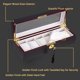 thumbnail image 5 of Yescom 6 Slots Wooden Watch Box Ebony Watch Display Case Holder Glass Top Jewelry Collection Storage Organizer for Men Women Gift Yescom Modern, 5 of 9