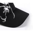 thumbnail image 4 of Hweilai Men's cotton baseball cap with skull pattern, 4 of 5