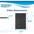 thumbnail image 5 of HQRP 6-Pack Activated Carbon Cat Litter Box Filters Compatible with Van Ness Cat Litter Box, Odor Reducing Charcoal Filters, 5 of 9