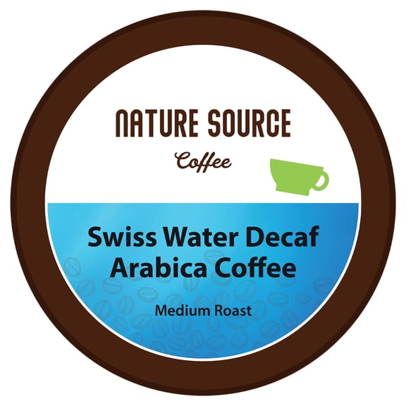 Swiss Water Decaf Coffee | Single Origin | Organic | Single Serve Cups, 0.35oz | Medium Roast | 12 Count | Fresh Roasted