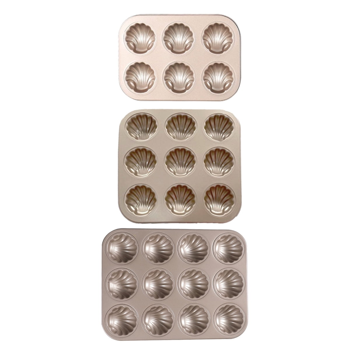 Madeleine Mold Cake Pan, 12Cavity NonStick Shell Shaped Madeline