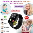 thumbnail image 2 of SHANNA Kids Smart Watch 39 mm Black Aluminum Alloy with Black Band, 2 of 9