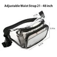 thumbnail image 2 of Transparent Bag Soft Pvc Crossbody Bag Water-resistant Material Transparent Chest Bag Female Waist Belt Bag Travel Bag 1pcs, 2 of 4