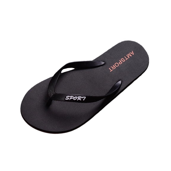 Bixock Flip Flops for Men,Bathroom Sandals for Women,Slippers for Men Solid Color Non Slip Rubber Sole Open Toe Flip Flops Large Size Outdoor Beach Shoes