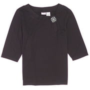 White Stag - Women's Plus Ballerina Neck Brooch Top