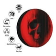 thumbnail image 4 of Naloa Minimalist Skull Red PVC Leather Spare Tire Wheel Cover Spare Tire Cover, for Car Truck SUV Camper Trailer Universal Fit(14-17in)-17 inch, 4 of 6