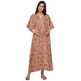 thumbnail image 1 of Moomaya Robe Kaftan d'Été pour Femmes en Coton à Boutons, Manches Kimono, Maternité, 1 of 5