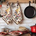 thumbnail image 6 of Farmhouse Coffee Time Kitchen Towels Set of 4, Vintage Gnomes Desserts Burnt Brown Absorbent Dish Towels for Kitchen, Microfiber Hand Towel, Quick Drying Tea Towel for Cleaning Decorative Dishcloths, 6 of 7