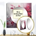 thumbnail image 3 of Designart "Charm of Leaves in a Moody Overcast II" Leaves Square Mirror For Wall Decor - Large Red Square Printed Wall Mirror Art - Square Traditional Mirror - Wall Mounted Square Large Mirror, 3 of 5