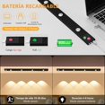 thumbnail image 3 of URPOW LED Luz de Armario con Sensor de Movimiento, Luces LED Ultrafinas Recargables por USB de 3 Colores Regulables Debajo del Armario, Luz Nocturna para Armario, Dormitorio, Escalera, 3 of 4