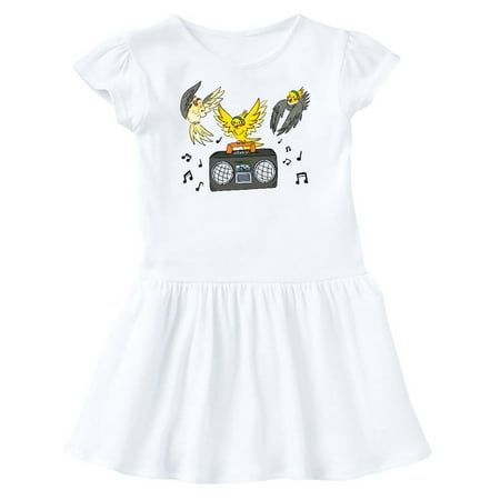

Inktastic Jamming Cockatiels Gift Toddler Girl Dress