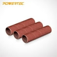 thumbnail image 2 of POWERTEC 3 PK 4.5 Inch Sanding Sleeves for Spindle Sander | 120 Grit | Aluminum Oxide Sandpaper Diameter 1 Inch, 11212, 2 of 6