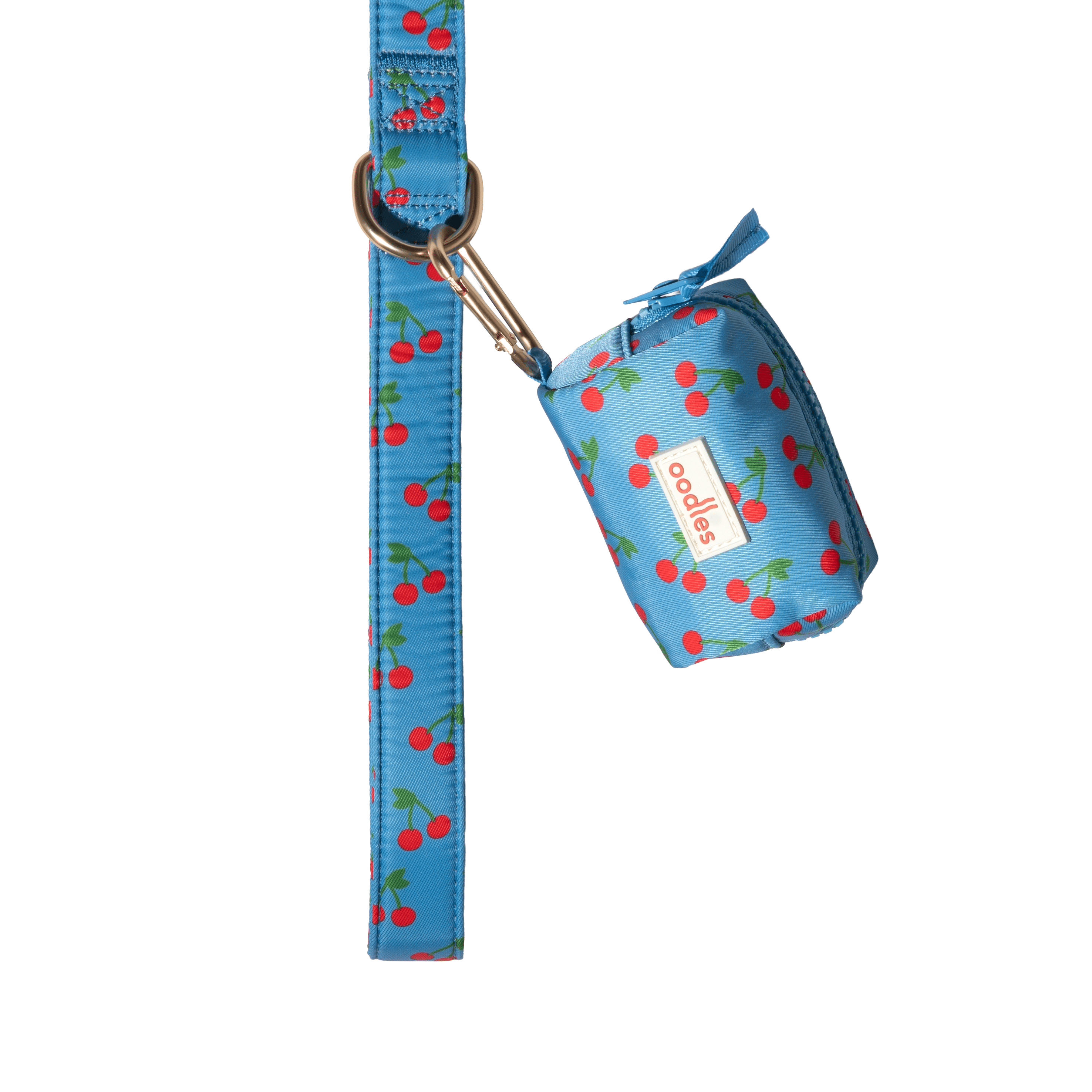 Oodles Blue Tart Cherries Dog Walking 3 Piece Set, Large
