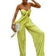 thumbnail image 4 of Txlixc Traje de dos piezas para mujeres, chaqueta de encaje de color sólido y pantalones de piernas anchas Txlixc moda, 4 of 9