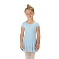 thumbnail image 2 of Elowel Girls' Ruffle Short Sleeve Skirted Leotard Light Blue (size-12-14 ), 2 of 4