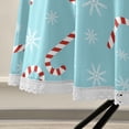 thumbnail image 5 of Coolnut 60 Inch Round Tablecloth - Christmas Candy Canes Waterproof Spill-Proof Table Cloth with Lace Washable Fabric Table Cover for Dining Tables, Kitchen and Parties House Decor, 5 of 7