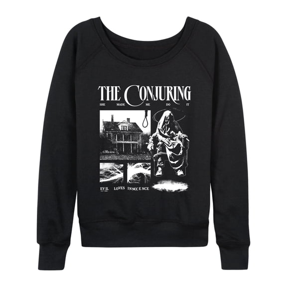 The Conjuring - Conjuring Zine - Women's French Terry Long Sleeve Pullover