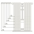 thumbnail image 2 of Habitat Cote D'Azure Semi-Sheer Linen Look Rod-Pocket Curtain Panel, 2 of 4