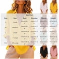 thumbnail image 3 of Homenesgenics Shirts for Women Round-Neck Long-Sleeve Casual Solid-Color Collared Plus Size Button-Up T-Shirt Top, Yellow, XL, 3 of 6
