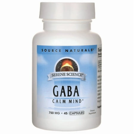 Source Naturals GABA Calm Mind, 750 mg, 45 Ct