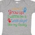 thumbnail image 4 of Inktastic Tennis Player Like Daddy Boys or Girls Baby Bodysuit, 4 of 5