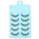 thumbnail image 1 of 5 pares de pestañas postizas largas, pestañas postizas naturales, herramientas de maquillaje de moda, extensiones de pestañas de tallo de algodón, 1 of 6