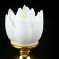 thumbnail image 4 of Lamp  Flower Lamp Simulation Candle Light Budha Decoration LED  Lamp Simulated Candle Wick Design Soft Natural Light  Flower Light Buddha Lamp Decoration, 4 of 5