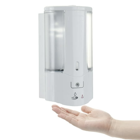 450mL No Touch Automatic Sensor Soap Dispenser Wall Mounted Sensor Touchless Dishwashing liquid Shampoo Foam Dispenser Infrared Bathroom for Home Hotel Office