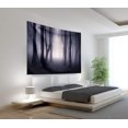 thumbnail image 4 of Tapiz de bosque brumoso para colgar en la pared, tapiz de pared de Halloween para dormitorio, sala de estar, telón de fondo de bosque brumoso de fantasía oscura paisaje de bosques de fantasía G, 4 of 5
