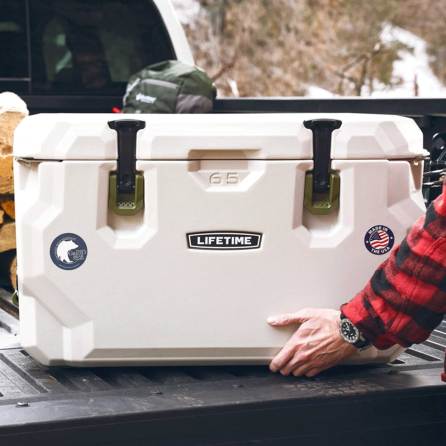 65 Quart High Performance Hard Cooler, 8-Day Ice Retention Insulated Ice Chest