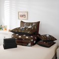 thumbnail image 6 of jejeloiu Jungle Deer Elk 7 Pieces Bedding Comforter Set,Brown Camo Camouflage Full Bedding Set,Rustic Farmhouse Cabin Fitted Sheet Flat Sheet For Teens,Super Cozy Room Decor Reversible, 6 of 8