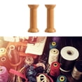 thumbnail image 7 of 2pcs Wooden Empty Spools for Wire, Bobbins Wood Sewing Embroidery Thread Spool Bobbins for Wire Weaving Arts DIY Wood Projects, 7 of 7